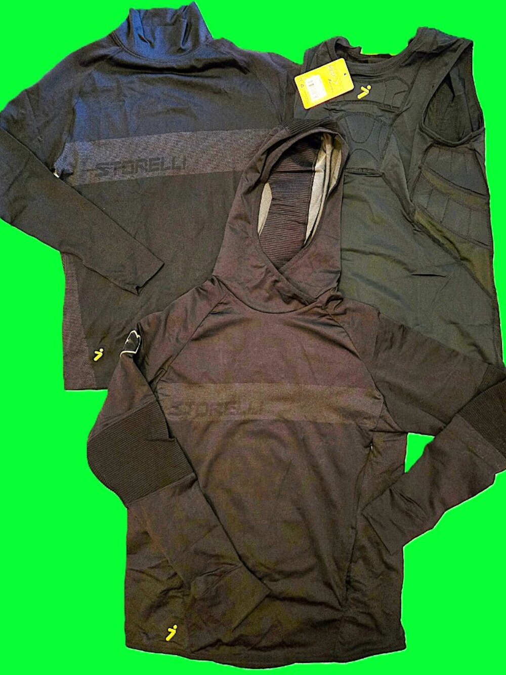 Storelli Sports Soccer Goalie Padded Tank + Active Hoodie / Mock Neck Med NWT